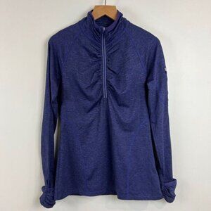 Kirkland Signature Women Small Purple Blue 1/4 Zip Pullover Athletic Jacket Thum